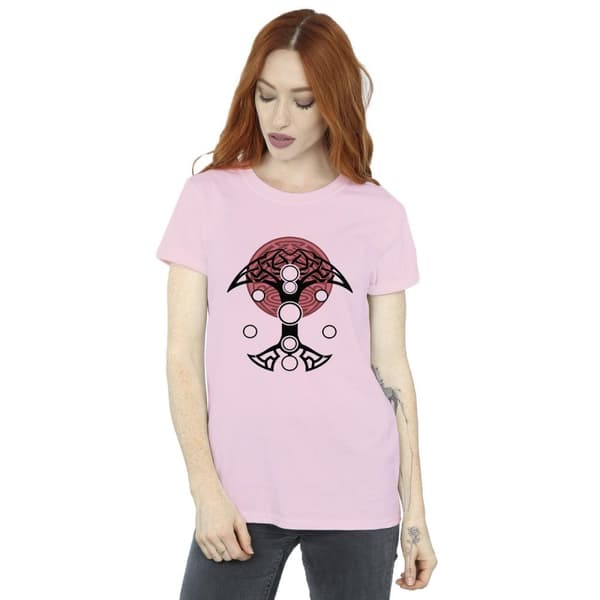 Marvel Womens/Ladies Thor Love And Thunder Circles Cotton Boyfriend T-Shirt