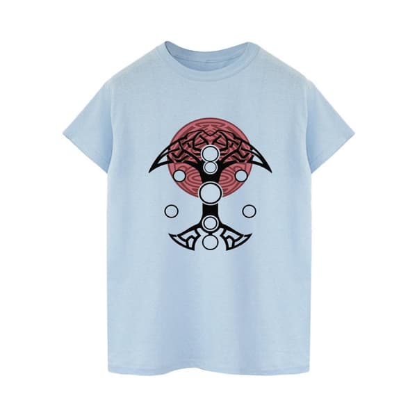 Marvel Womens/Ladies Thor Love And Thunder Circles Cotton Boyfriend T-Shirt