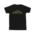 Miniatyrbild 1 av 4: Star Wars May The Force Opening Crawls bomulls-T-shirt för flickor