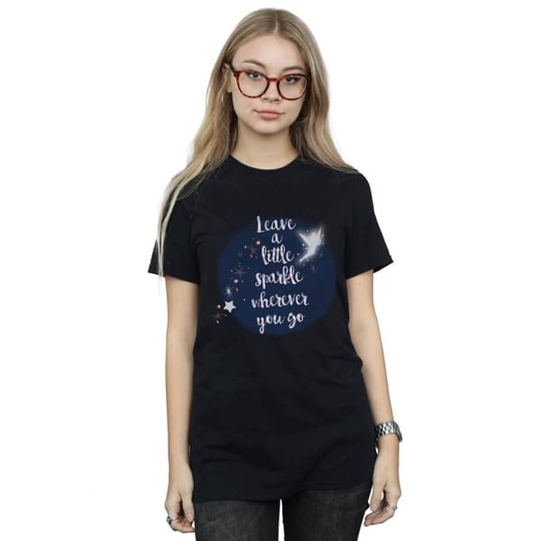 Disney Dam/Tjej Tinker Bell A Little Sparkle Boyfriend T-shirt i bomull