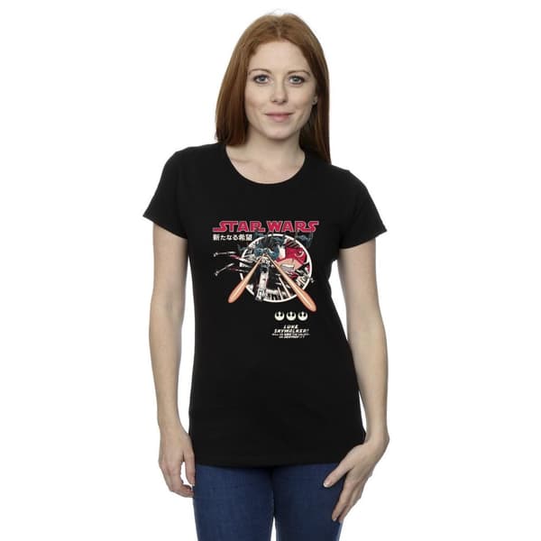 Star Wars Womens/Ladies Classic Luke Manga Cotton T-Shirt