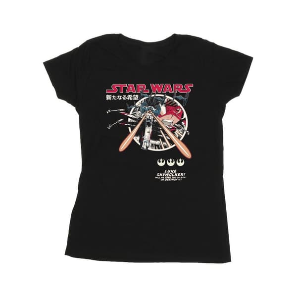 Star Wars Womens/Ladies Classic Luke Manga Cotton T-Shirt