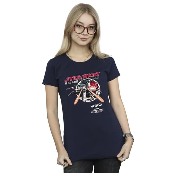 Star Wars Womens/Ladies Classic Luke Manga Cotton T-Shirt