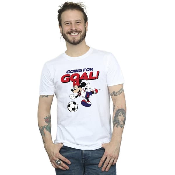 Disney Mens Minnie Mouse Going For Goal T-Shirt