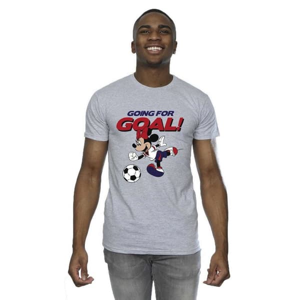 Disney Mens Minnie Mouse Going For Goal T-Shirt