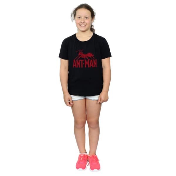 Marvel Girls Ant-Man Logo Cotton T-Shirt