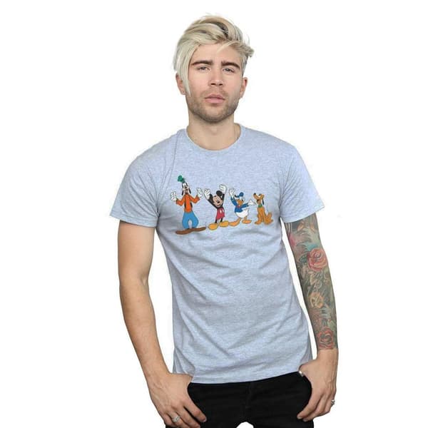 Disney Mens Mickey Mouse Friends T-shirt