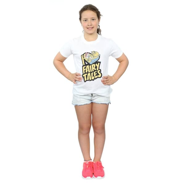 Disney Girls Beauty And The Beast I Love Fairy Tales Cotton T-Shirt