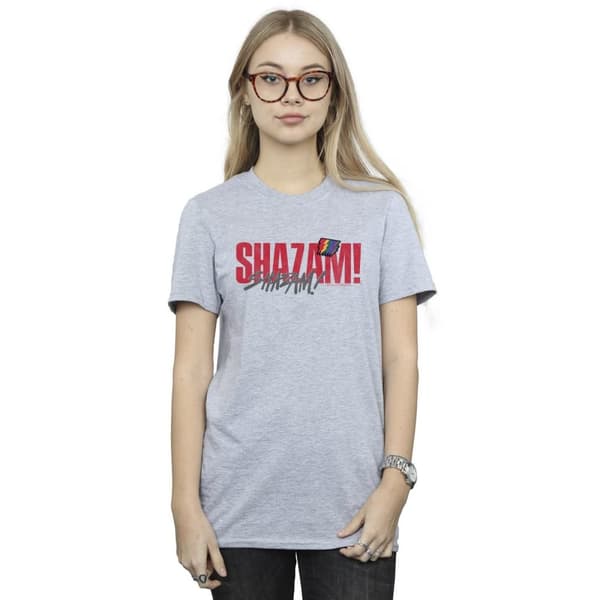 DC Comics Womens/Ladies Shazam Fury Of The Gods Pride Distress Cotton Boyfriend T-Shirt