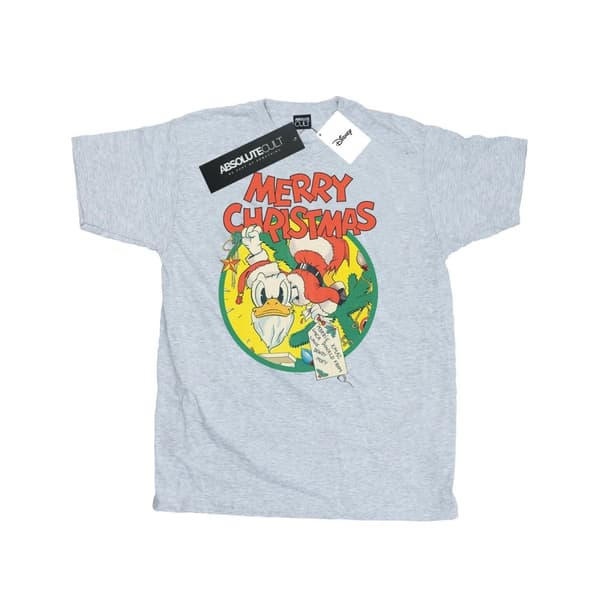 Disney Mens Donald Duck Merry Christmas T-Shirt