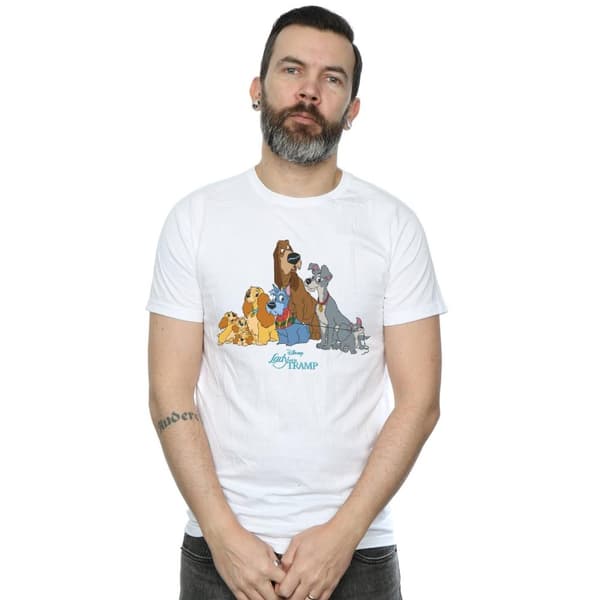 Disney Mens Lady And The Tramp Classic Group T-Shirt