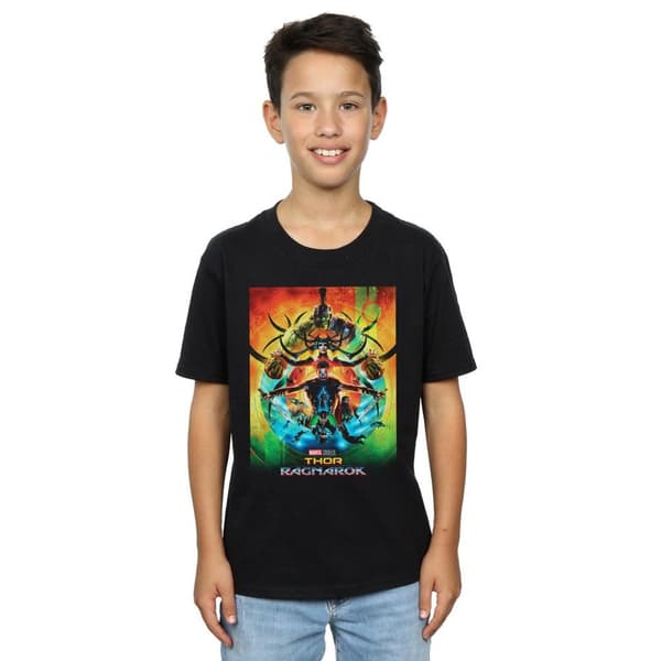 Marvel Studios T-shirt med Thor Ragnarok-affisch för pojkar