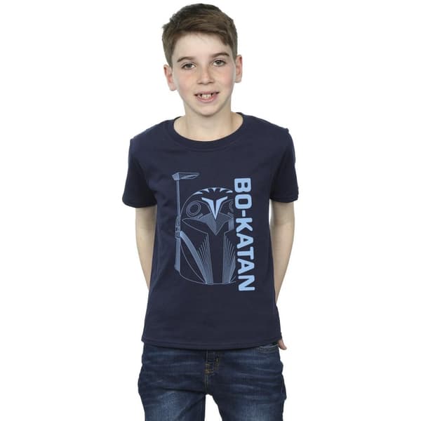 Star Wars Pojkar - The Mandalorian Bo Katan Helm T-shirt