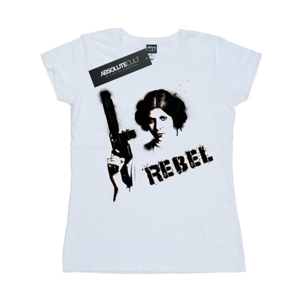 Star Wars Dam/dam Princess Leia Rebel T-shirt i bomull