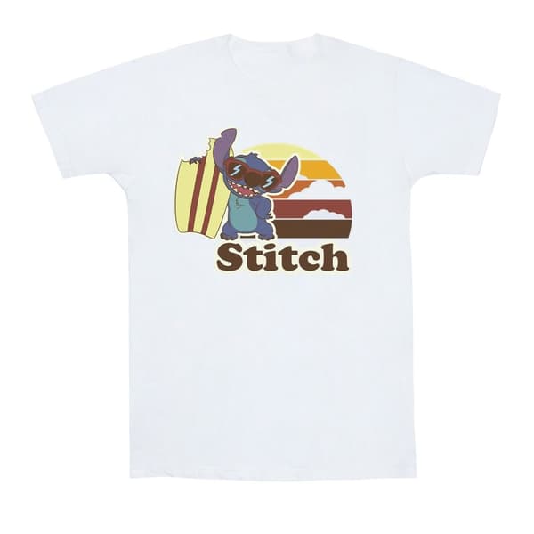 Disney Mens Lilo And Stitch Bitten Surfboard T-Shirt