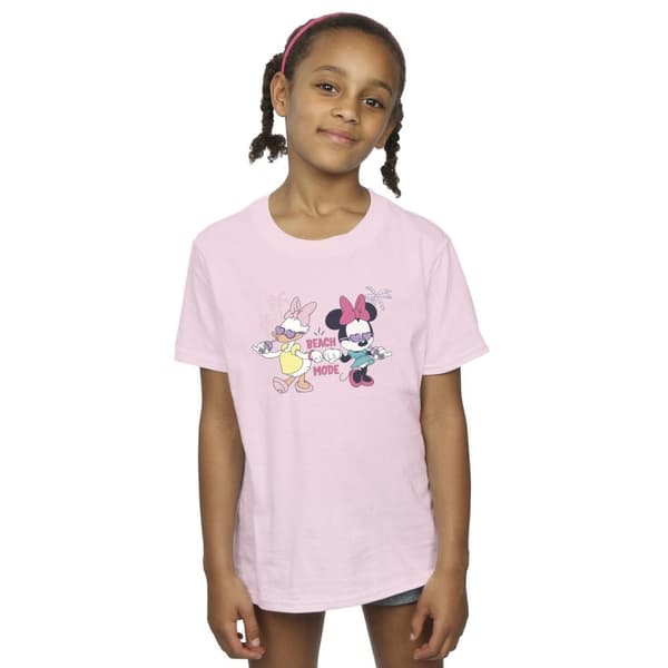 Disney Girls Minnie Daisy Beach Mode Cotton T-Shirt