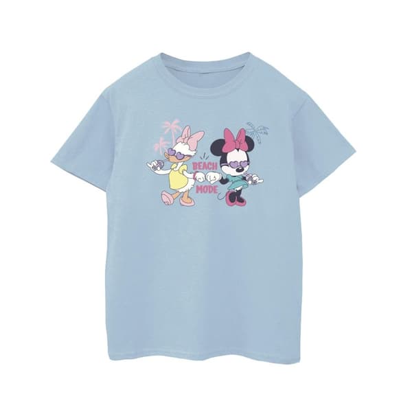 Disney Girls Minnie Daisy Beach Mode Cotton T-Shirt