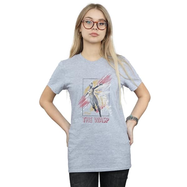 Marvel Womens/Ladies Ant-Man And The Wasp Framed Wasp Cotton Boyfriend T-Shirt