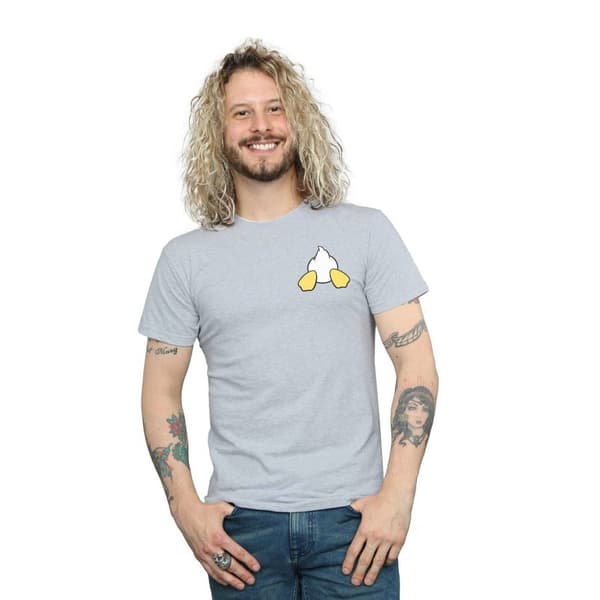 Disney Herr Donald Duck - T-shirt med brösttryck på baksidan