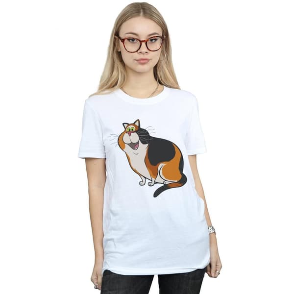 Disney Womens/Ladies Soul Mr Mittens Cotton Boyfriend T-Shirt