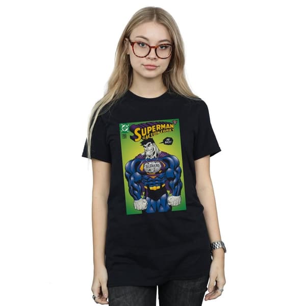 DC Comics Womens/Ladies Superman Bizarro Action Comics 785 Cover Cotton Boyfriend T-Shirt