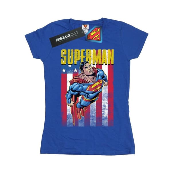DC Comics Womens/Ladies Superman Flight Cotton T-Shirt