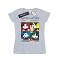 Miniatyrbild 1 av 3: Disney Dam/Tjej Musse Pigg T-shirt i bomull med fyrkantig färg