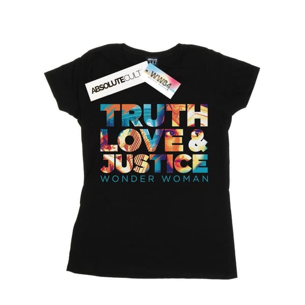 DC Comics Dam/Tjej Wonder Woman 84 Diana Truth Love Justice - T-shirt i bomull