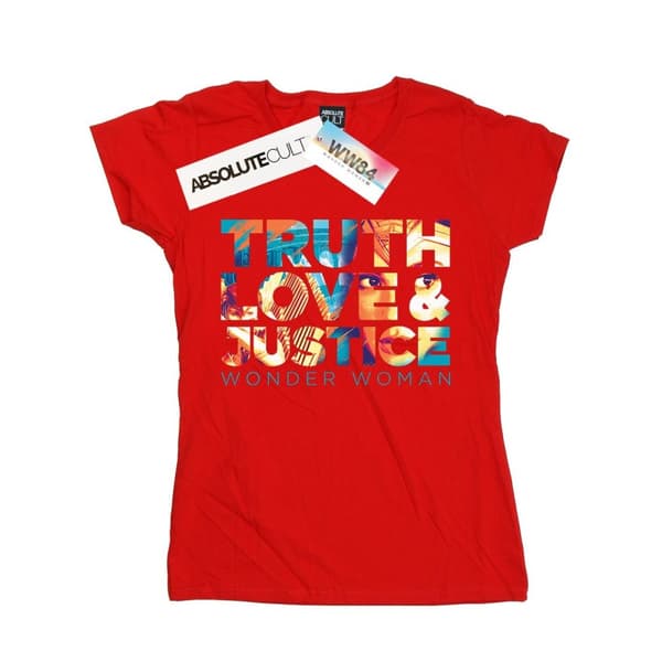 DC Comics Dam/Tjej Wonder Woman 84 Diana Truth Love Justice - T-shirt i bomull