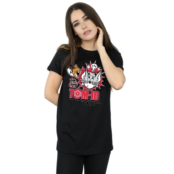 Tom And Jerry Womens/Ladies Tomic Energy Cotton Boyfriend T-Shirt