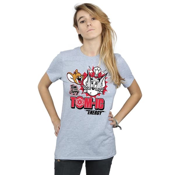 Tom And Jerry Womens/Ladies Tomic Energy Cotton Boyfriend T-Shirt