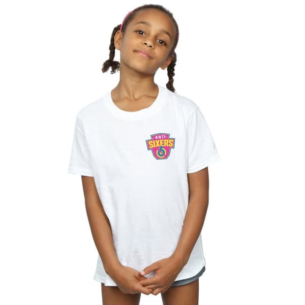 Ready Player One Anti Sixers t-shirt i bomull med bröstlogga för flickor