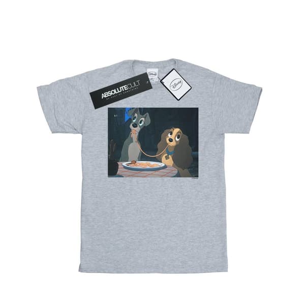 Disney Pojkar Lady And The Tramp Spaghetti Slurp T-shirt