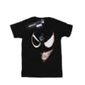 Miniatyrbillede 1 af 3: Marvel Womens/Ladies Venom Split Face Cotton Boyfriend T-Shirt