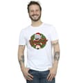 Miniatyrbillede 2 af 2: Rick And Morty Mens Christmas Wreath T-Shirt