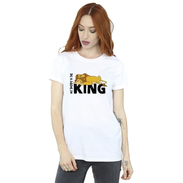 Disney Dam/Tjej Lejonkungen Pappa Är Kung Boyfriend T-shirt i bomull