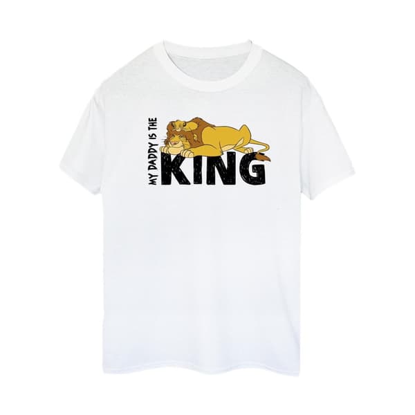 Disney Dam/Tjej Lejonkungen Pappa Är Kung Boyfriend T-shirt i bomull