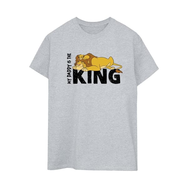 Disney Dam/Tjej Lejonkungen Pappa Är Kung Boyfriend T-shirt i bomull