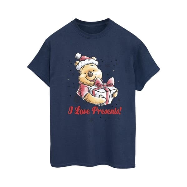 Disney Dam/kvinnor Winnie the Pooh Love Presents Boyfriend T-shirt i bomull