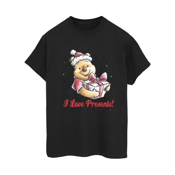 Disney Dam/kvinnor Winnie the Pooh Love Presents Boyfriend T-shirt i bomull