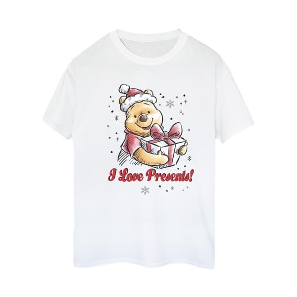 Disney Dam/kvinnor Winnie the Pooh Love Presents Boyfriend T-shirt i bomull