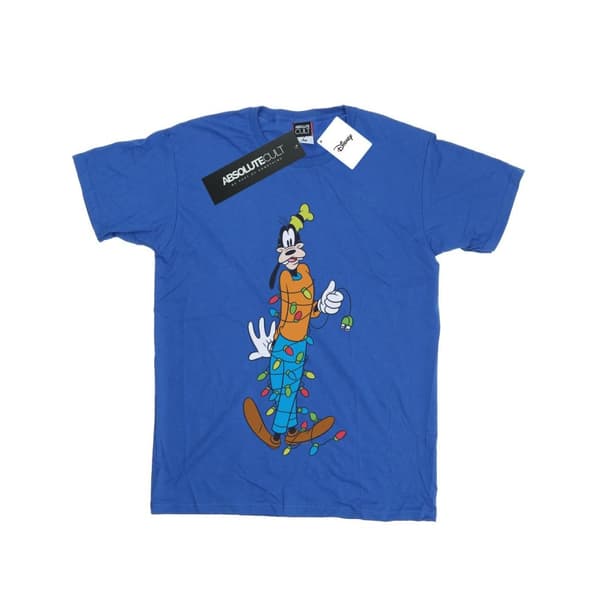 Disney Girls Goofy Christmas Lights Cotton T-Shirt