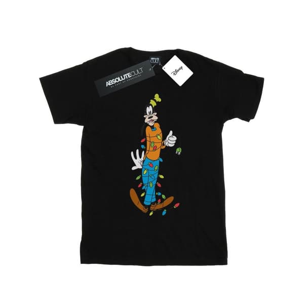 Disney Girls Goofy Christmas Lights Cotton T-Shirt