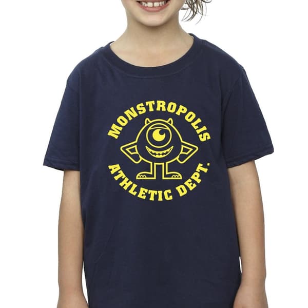 Disney Monsters University Monstropolis bomulls-T-shirt för flickor