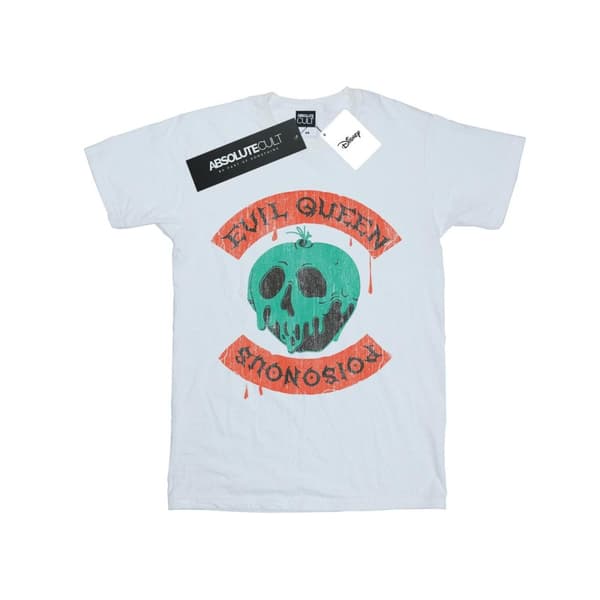 Disney Womens/Ladies Poisonous Skull Apple Cotton Boyfriend T-Shirt
