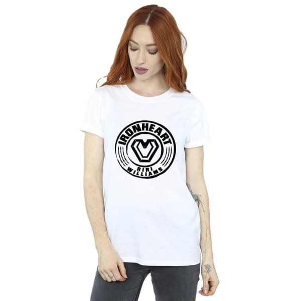 Marvel Dam/kvinnor Wakanda Forever Ironheart Riri Williams Boyfriend T-shirt i bomull
