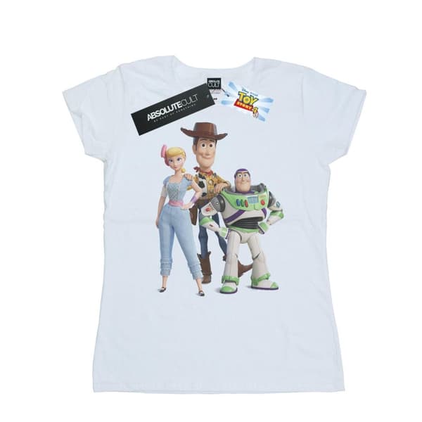 Disney Dam/Tjej Toy Story 4 Woody Buzz och Bo Peep T-shirt i bomull