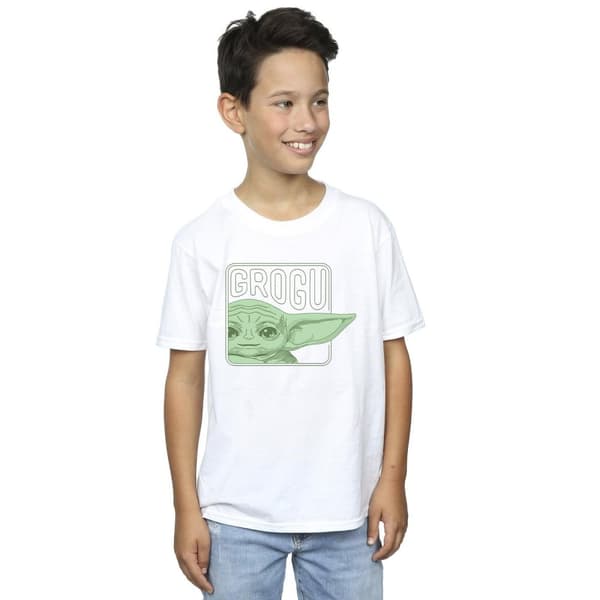 Star Wars Boys The Mandalorian Grogu Box T-Shirt