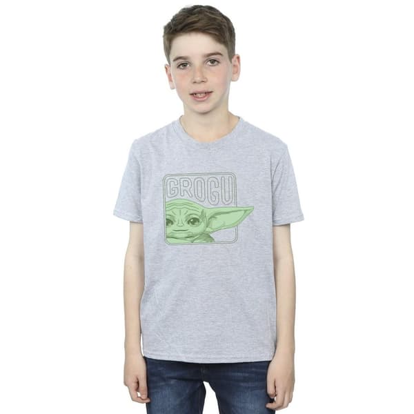 Star Wars Boys The Mandalorian Grogu Box T-Shirt