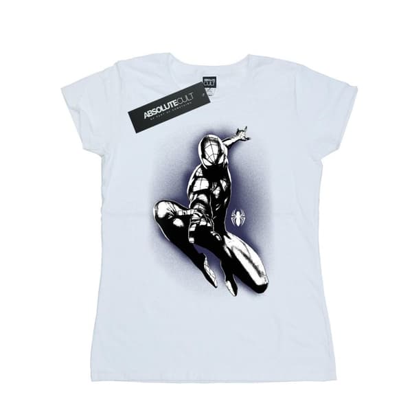 Marvel Womens/Ladies Spider-Man Jump Spray Cotton T-Shirt